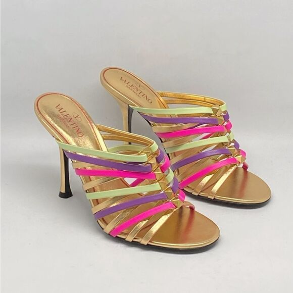 Valentino Garavani rockstud strappy 100mm stiletto mules - Picture 6 of 13